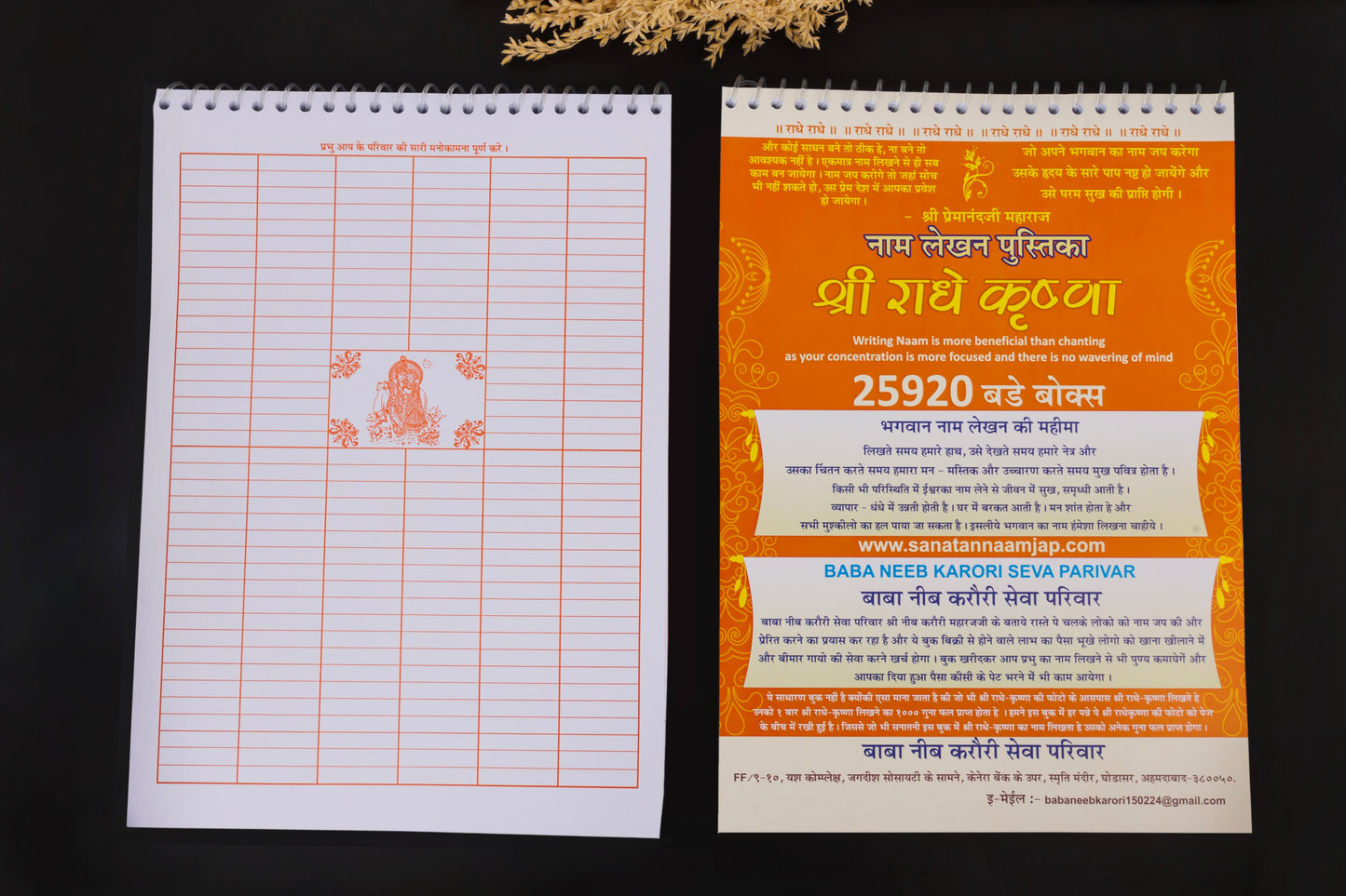 राधाकृष्ण नाम लेखन पुस्तिका